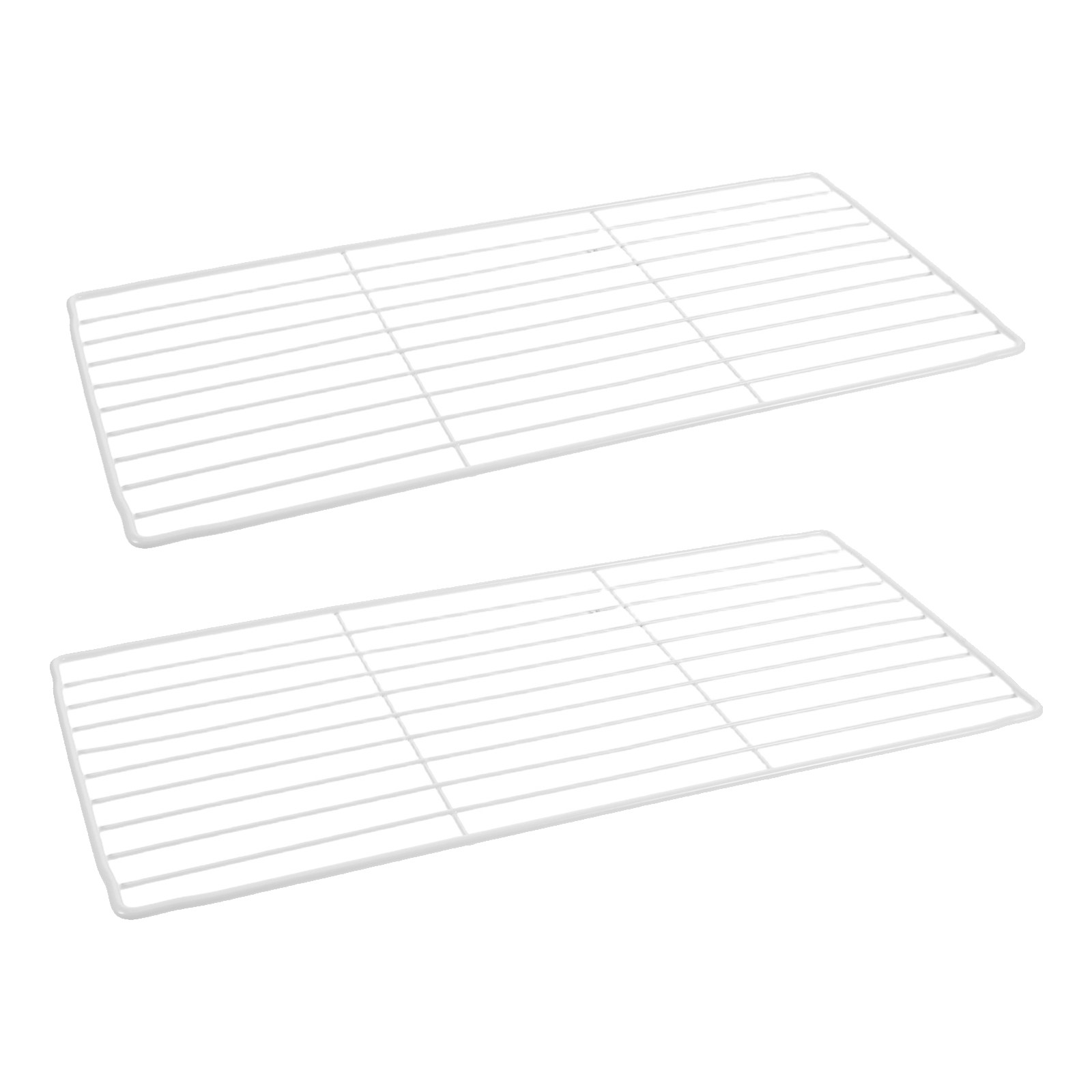 Food Storage With Dividers - 2個入り冷蔵庫冷凍庫仕切り板 金属製ワイヤー製調整可能棚仕切り チェスト型冷凍庫オーガナイザー グリッド食品収納