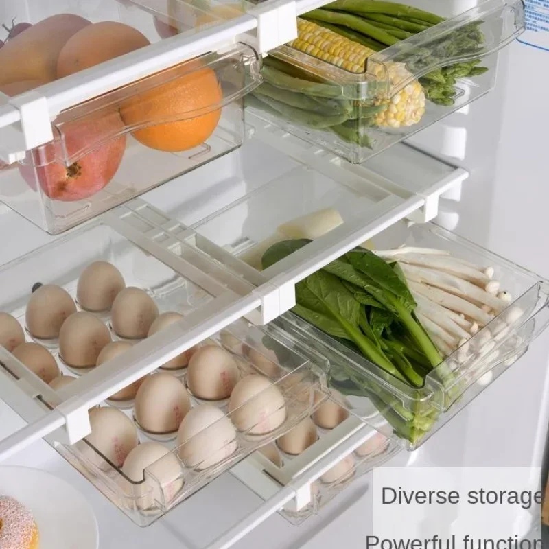 吊り下げ式引き出し冷蔵庫オーガナイザー、キッチン用プラスチッ - Food Storage With Dividers のレビューと価格