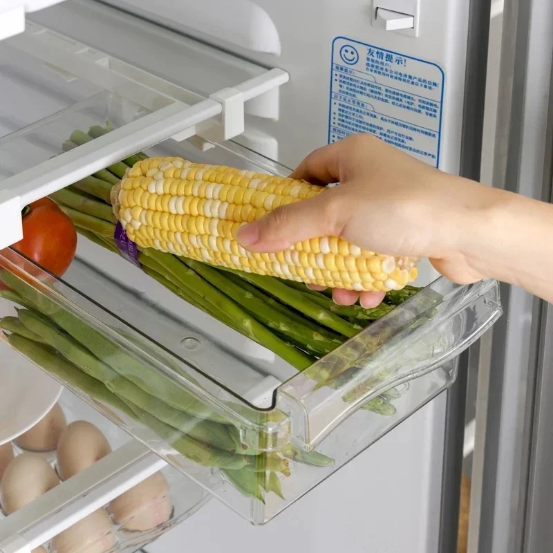 吊り下げ式引き出し冷蔵庫オーガナイザー、キッチン用プラスチッ - Food Storage With Dividers のレビューと価格
