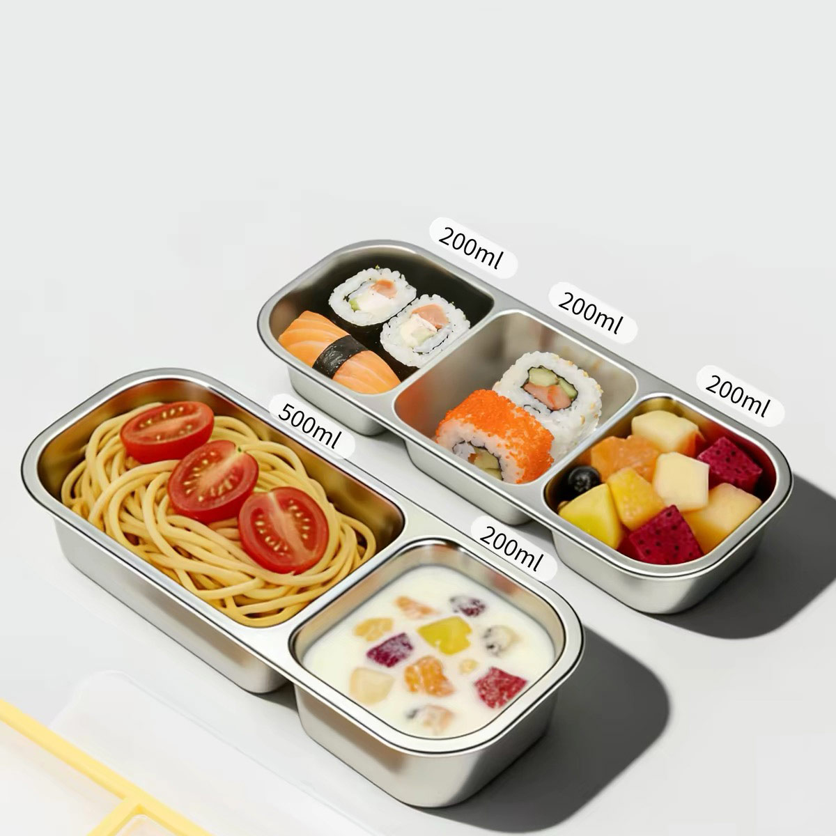 ステンレス製の蓋付き食品保存容器、食品グレードの密閉ランチボ - Food Storage Oven Safe のレビューと価格