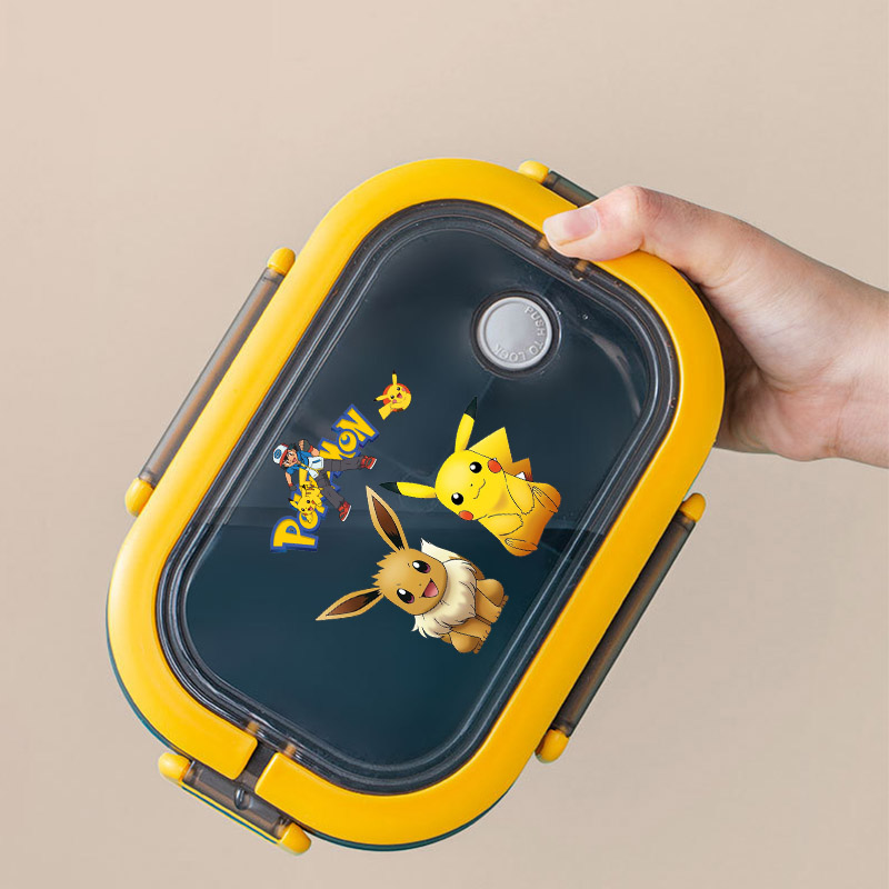 アニメ風のランチボックス。ポケモン柄で、持ち運びにも便利な仕 - Food Storage With Dividers のレビューと価格