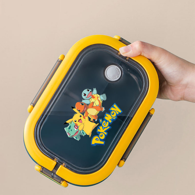 アニメ風のランチボックス。ポケモン柄で、持ち運びにも便利な仕 - Food Storage With Dividers のレビューと価格
