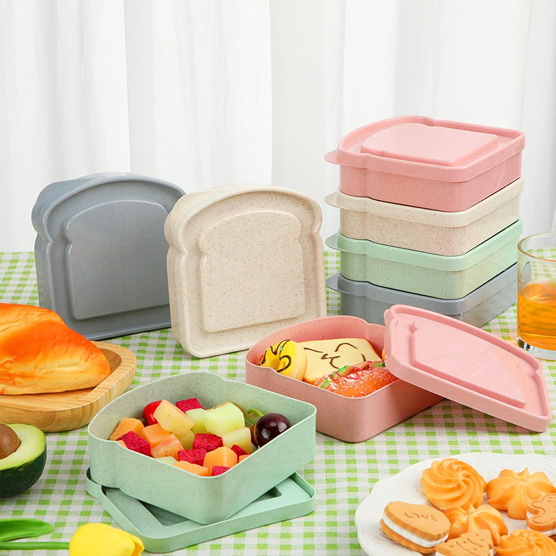 サンドイッチ容器ランチボックストースト収納ボックス蓋付きポー - Food Storage Oven Safe のレビューと価格