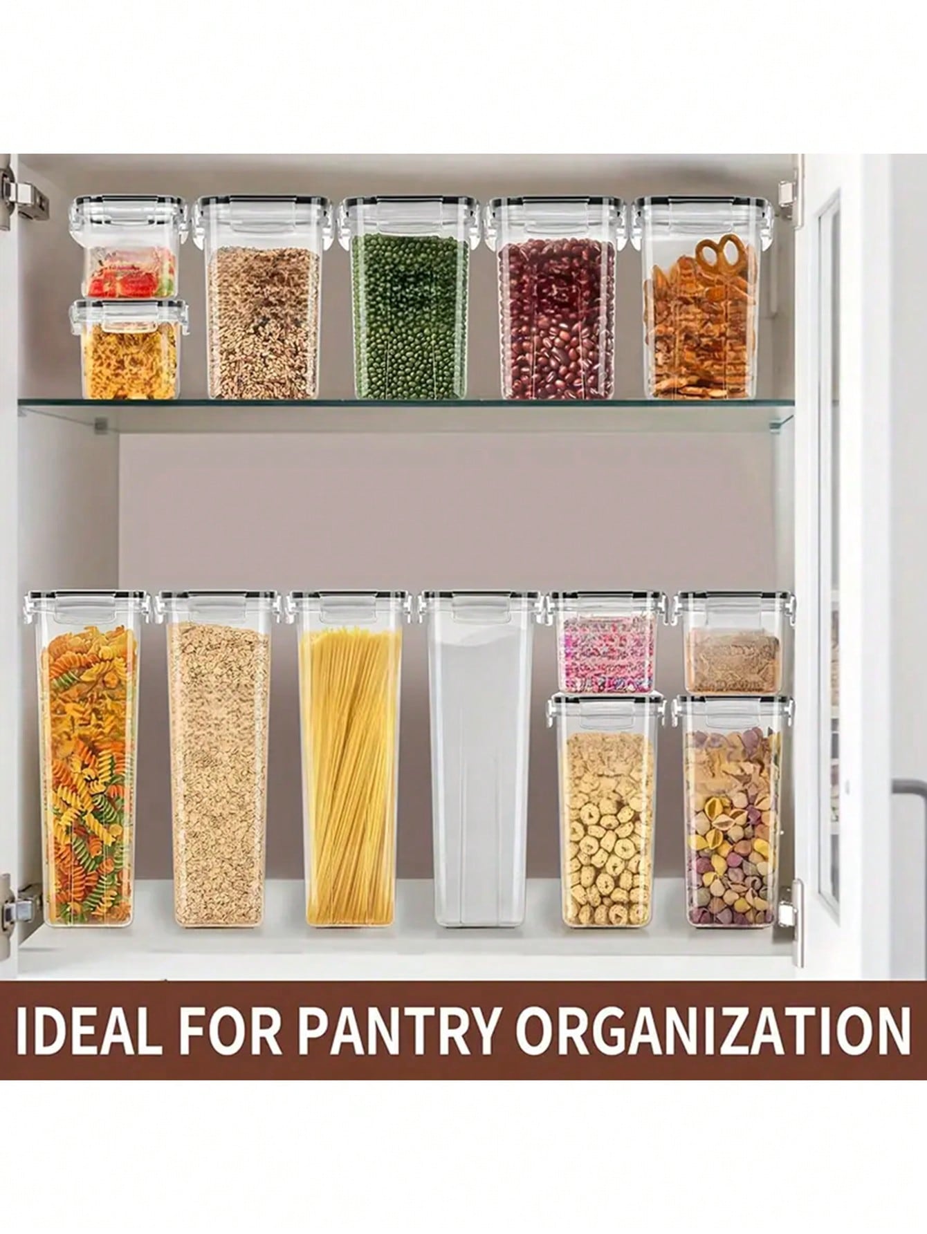 蓋付きの密閉式食品保存容器48個入り - キッチンのパントリ - Food Storage Labels のレビューと価格