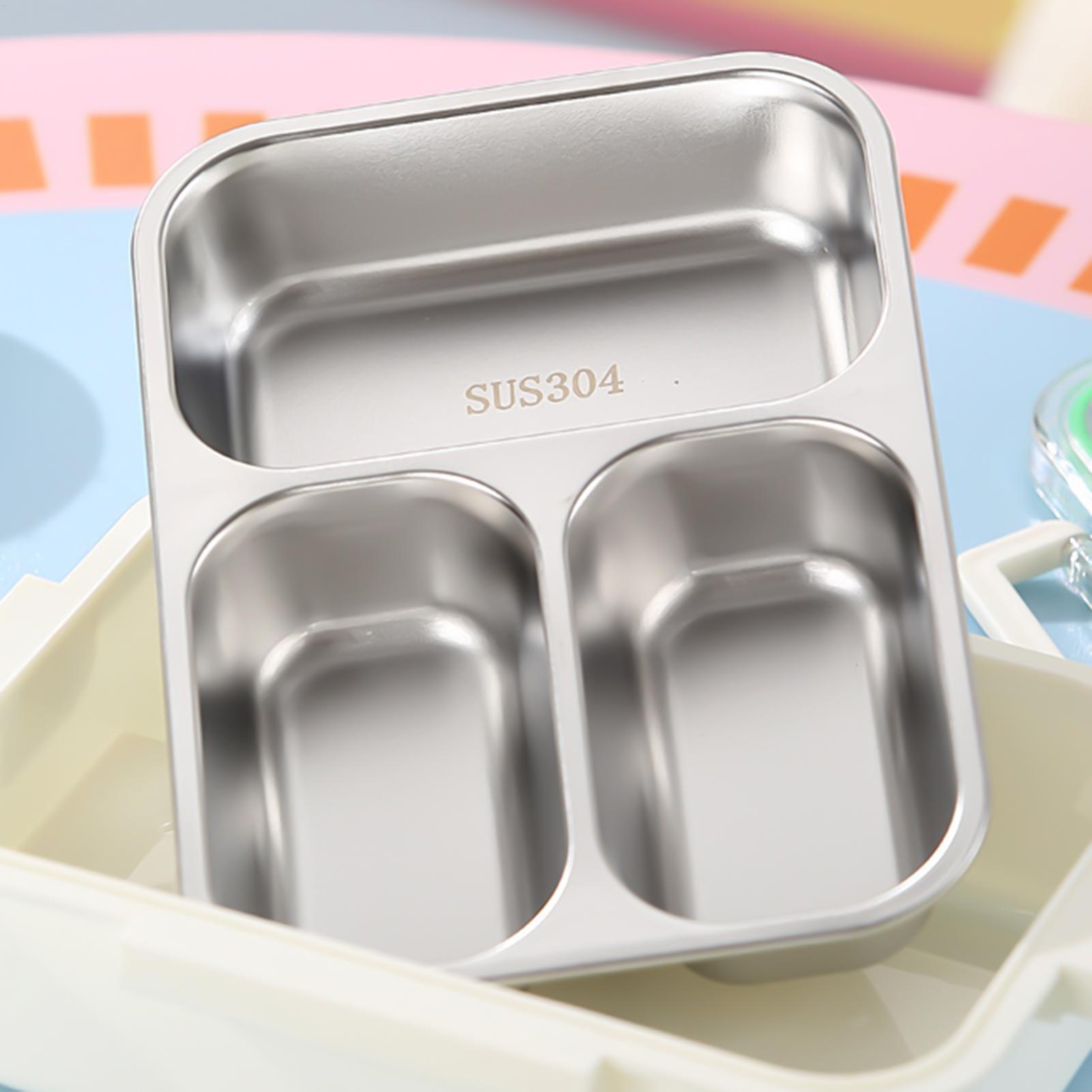 ステンレス製ランチボックス分割漏れ防止学校子供用スナックボッ - Food Storage With Dividers のレビューと価格