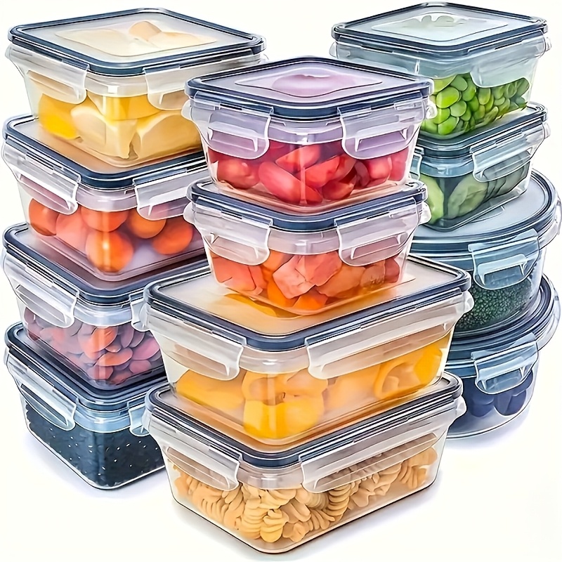 8個セットには、4つの容器と4つの蓋が含まれています。気密食 - Food Storage With Dividers のレビューと価格