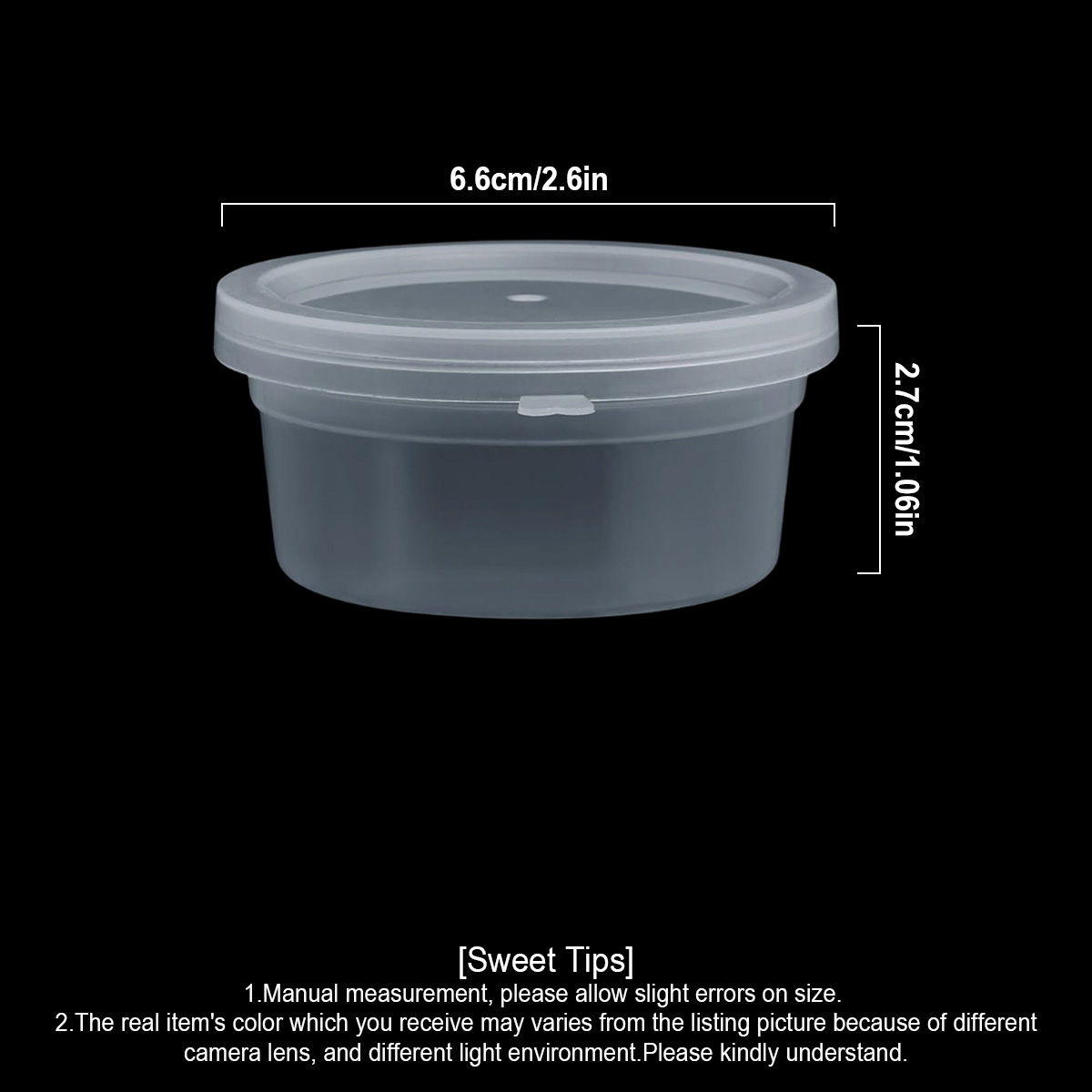 10/20/30個入り小型スライム容器（蓋付き）、調味料容器 - Food Storage Meals のレビューと価格