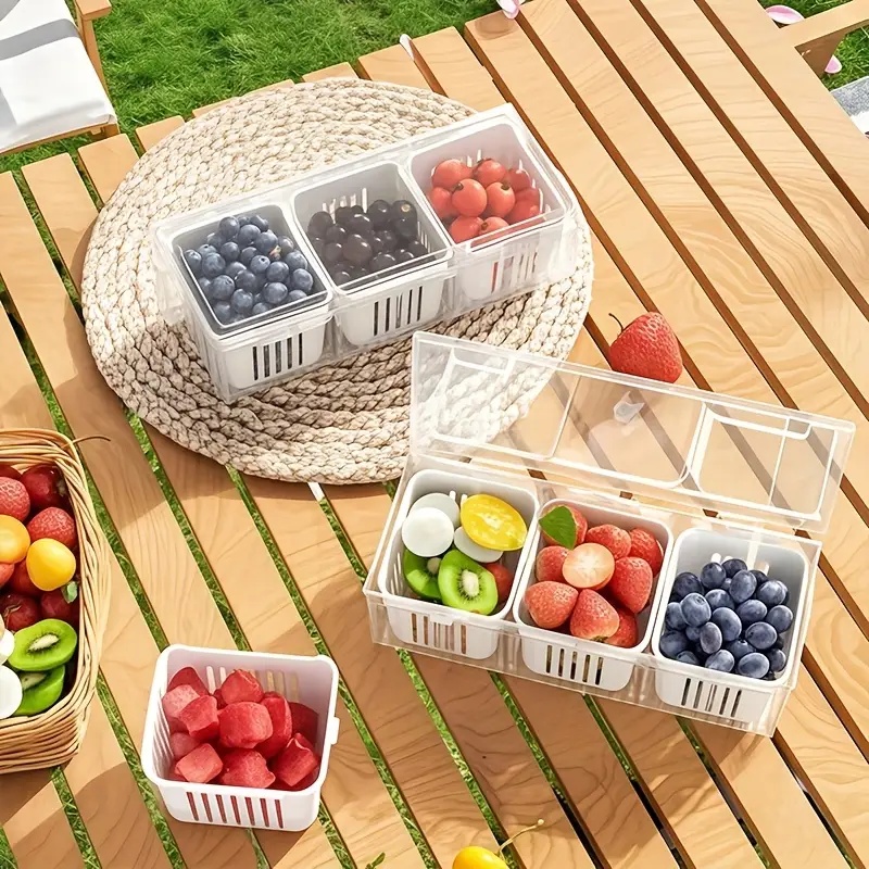 1個入りコンパートメント付き食品保存容器、キッチンやピクニッ - Food Storage With Dividers のレビューと価格