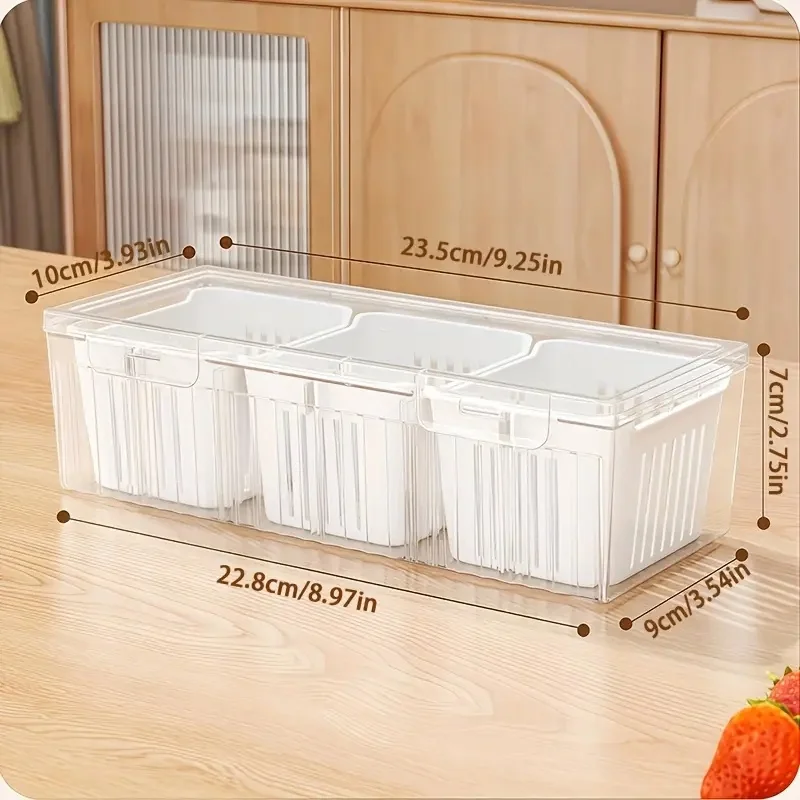 1個入りコンパートメント付き食品保存容器、キッチンやピクニッ - Food Storage With Dividers のレビューと価格