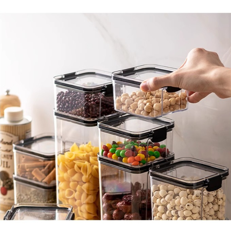 1個入り、厚みのある透明プラスチック製、密閉式の保存容器。お - Food Storage Containers のレビューと価格