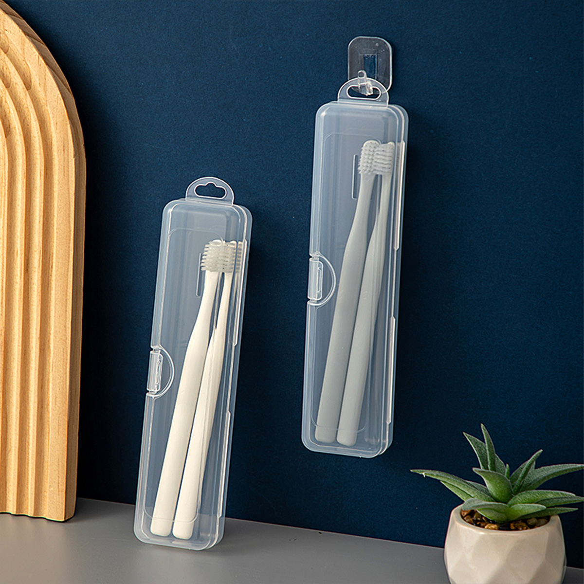 WORTHBUY 歯ブラシ用のポータブルプラスチックオーガナ - Food Storage With Dividers のレビューと価格