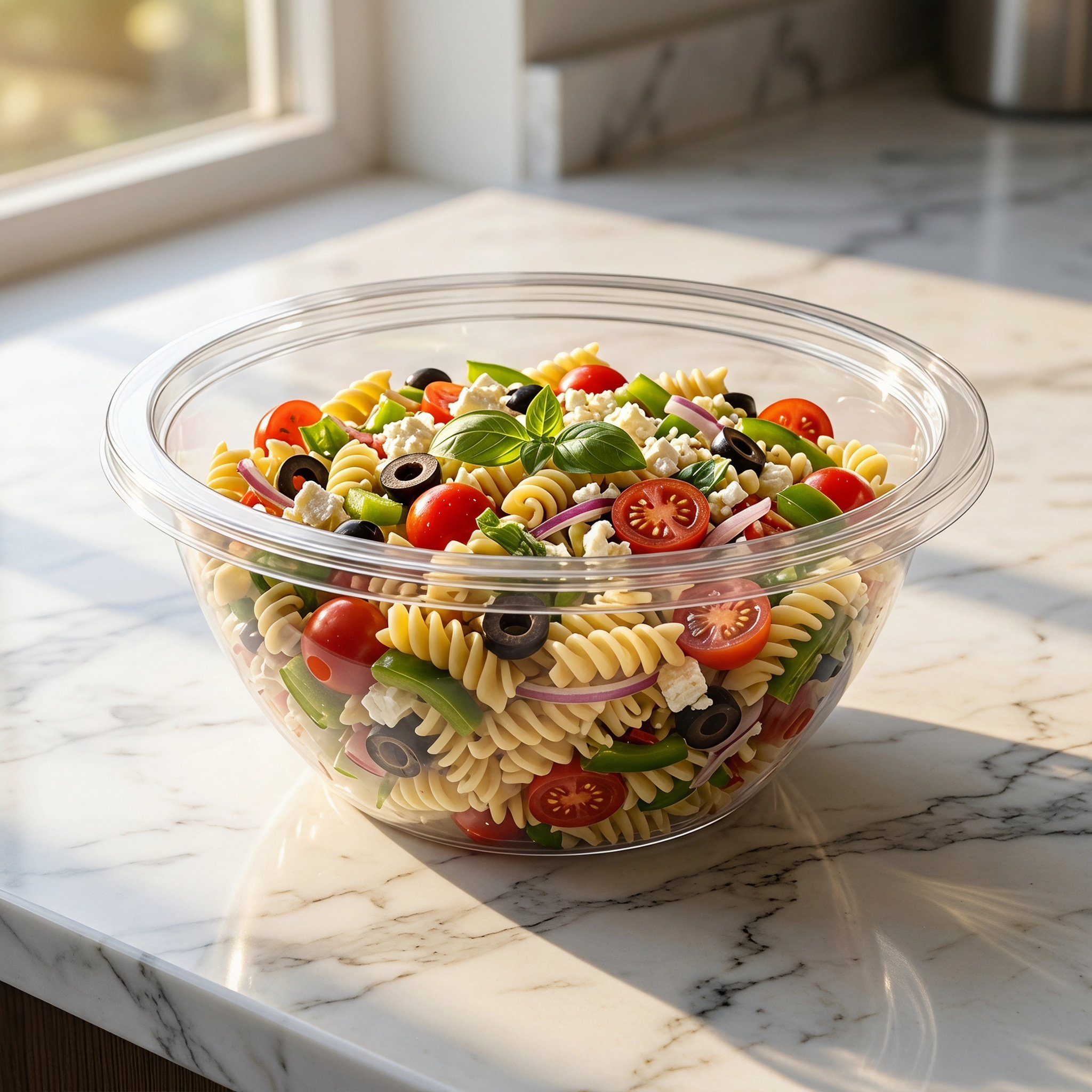透明プラスチック製ミキシングボウル（蓋付き）2個セット。深型 - Food Storage Meals のレビューと価格