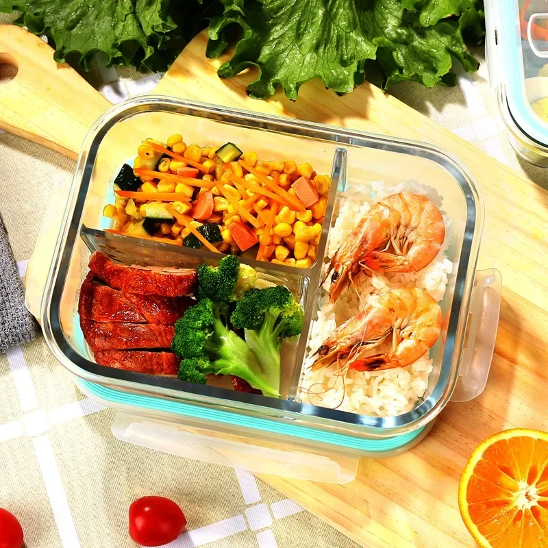耐熱ガラス製、密閉式の食品保存容器。電子レンジ対応、冷蔵庫対 - Food Storage Oven Safe のレビューと価格