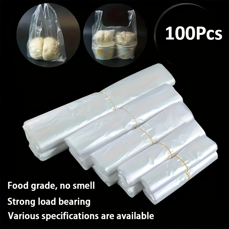100 個ミニ透明使い捨てビニール袋 3 サイズオプションス - Food Storage Bag のレビューと価格