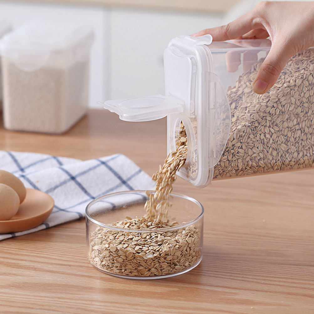 2個入り収納瓶セット。透明プラスチック製で、キッチンでの整理 - Food Storage Containers のレビューと価格