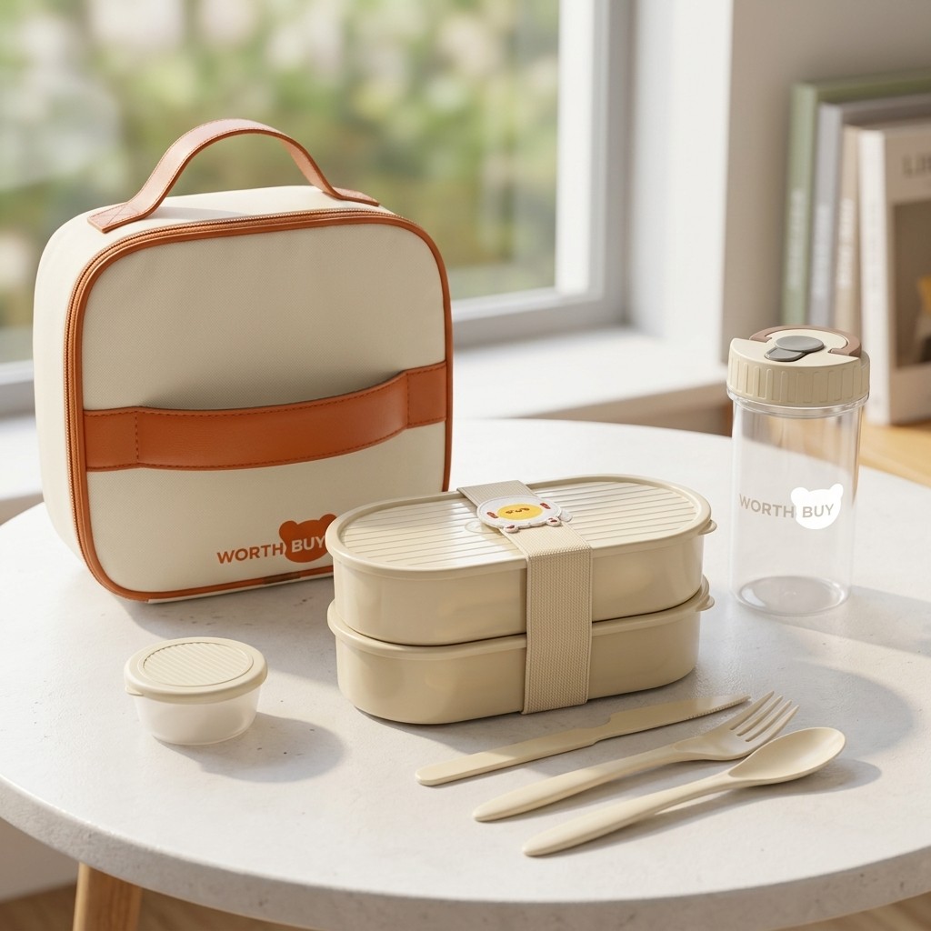 2個セット 再利用可能なプラスチック製ランチボックス 子供・ - Food Storage Oven Safe のレビューと価格