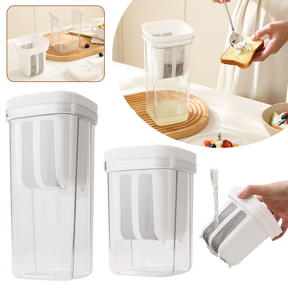 2 in 1 ギリシャヨーグルトメーカーストレーナー 自家製 - Food Storage With Dividers のレビューと価格