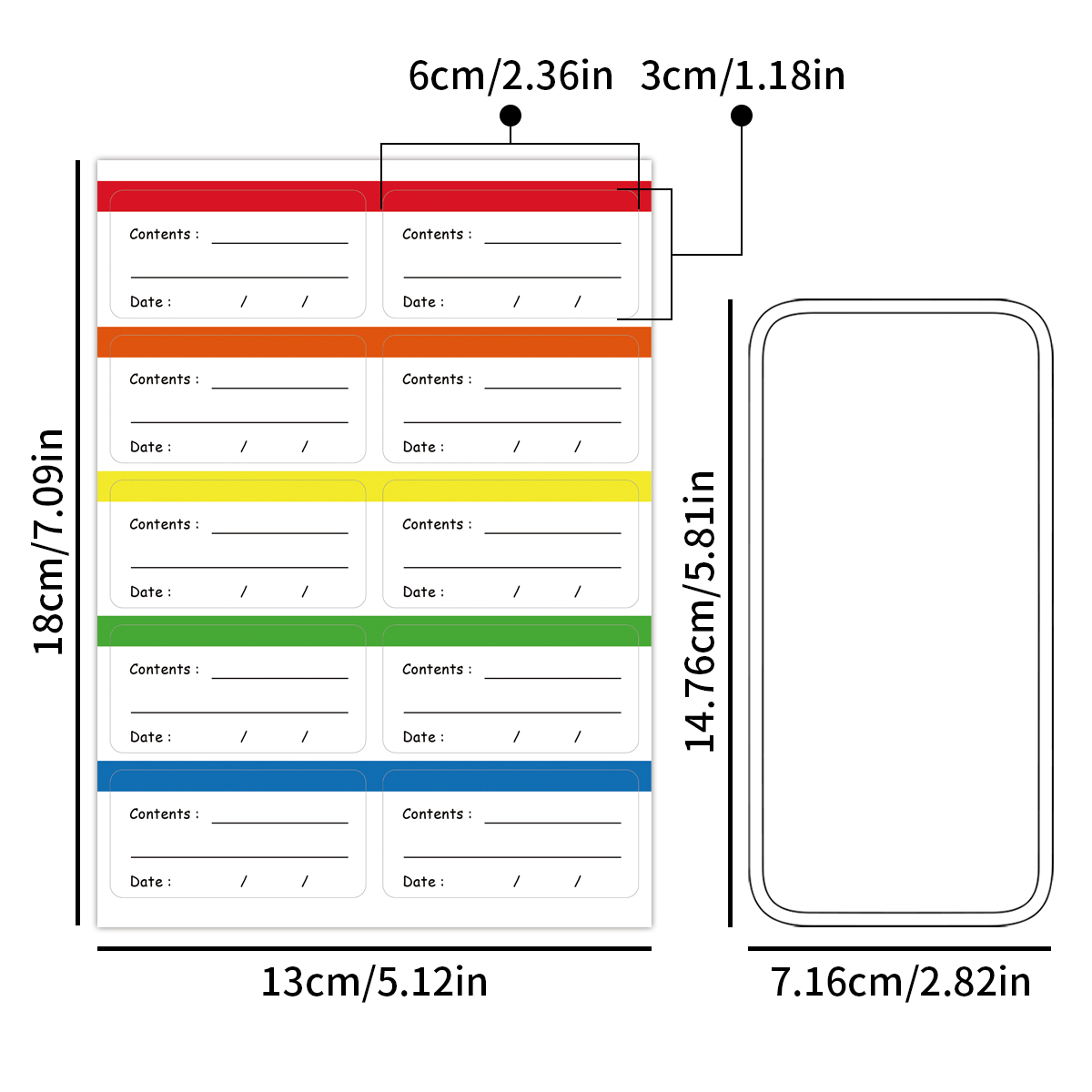 10 枚/パック食品用冷凍庫ラベル、簡単に剥がせる、冷凍食品 - Food Storage Labels のレビューと価格